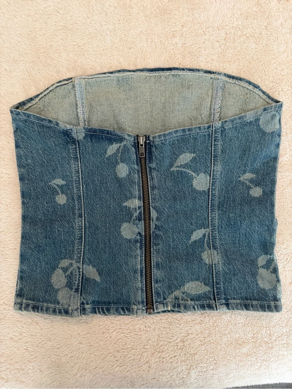 Vero Moda VMCHERRY Strapless Denim Top - Picture 2 of 6